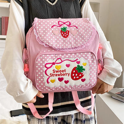 Kawaii Sweet Strawberry Backpack