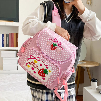 Kawaii Sweet Strawberry Backpack