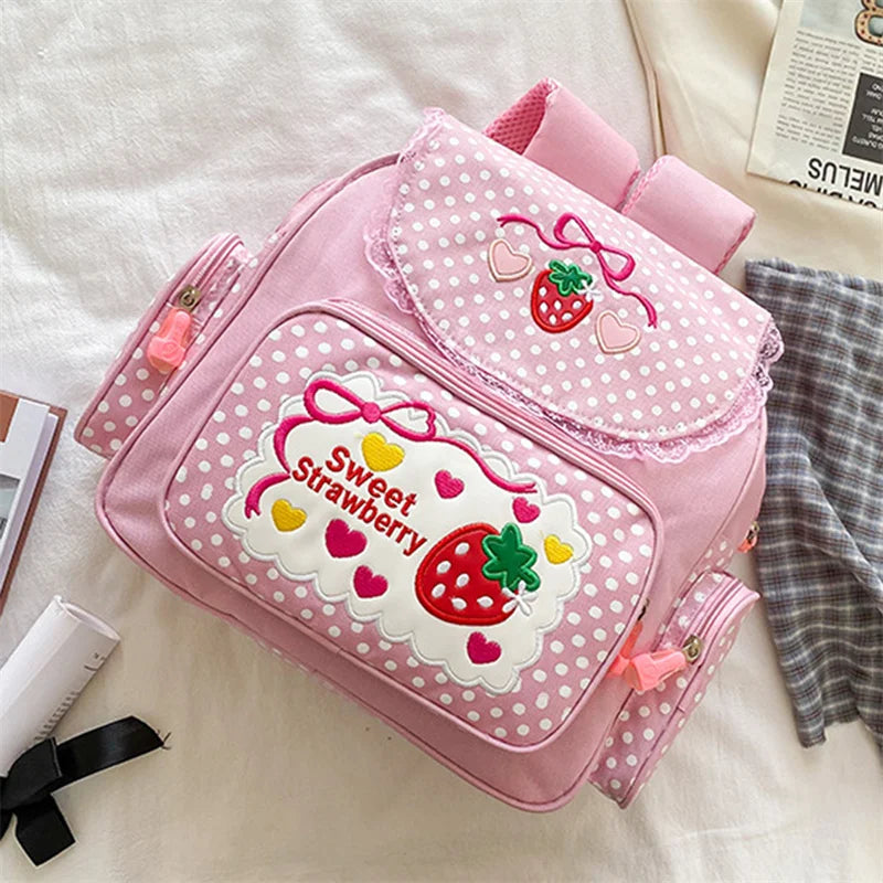 Kawaii Sweet Strawberry Backpack