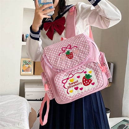 Kawaii Sweet Strawberry Backpack