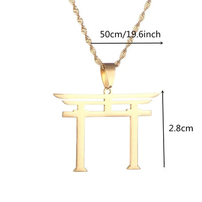 Golden Torii Gate Necklace