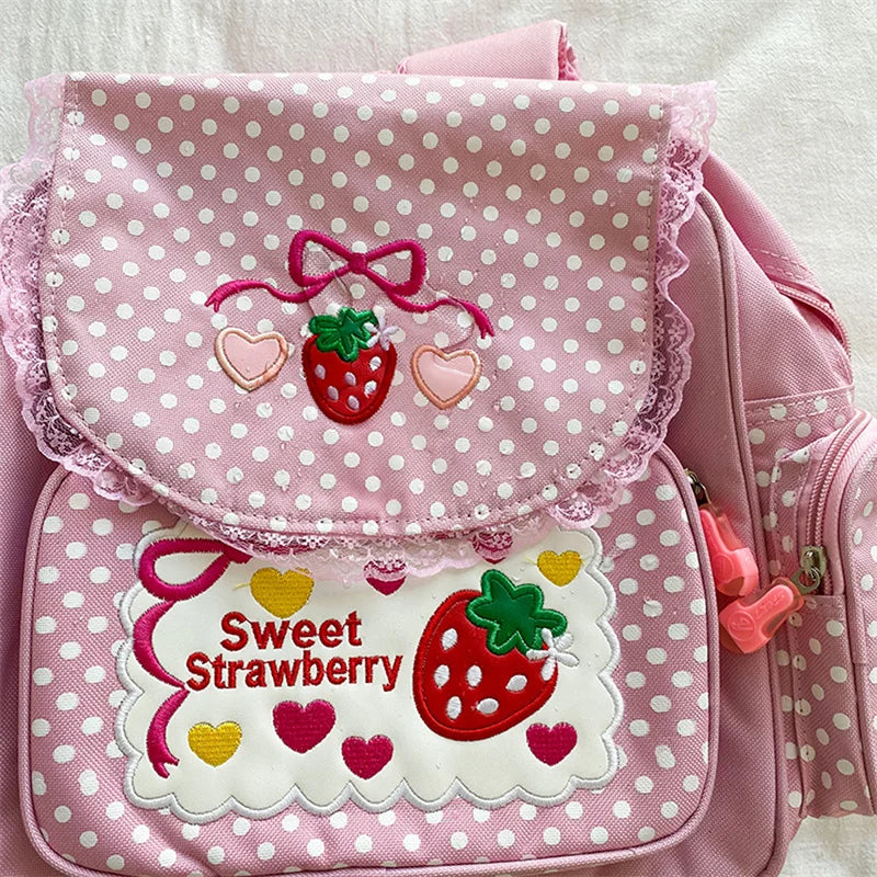 Kawaii Sweet Strawberry Backpack