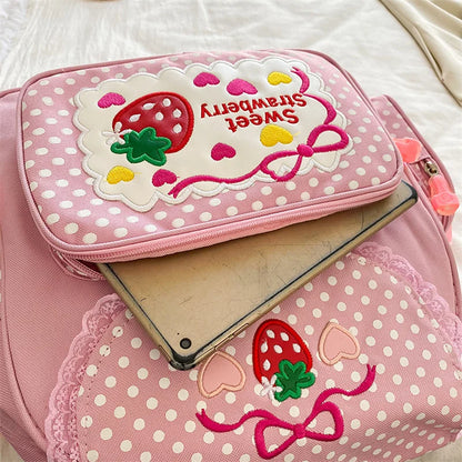 Kawaii Sweet Strawberry Backpack