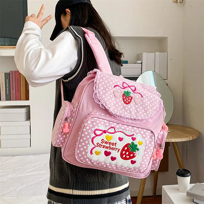 Kawaii Sweet Strawberry Backpack