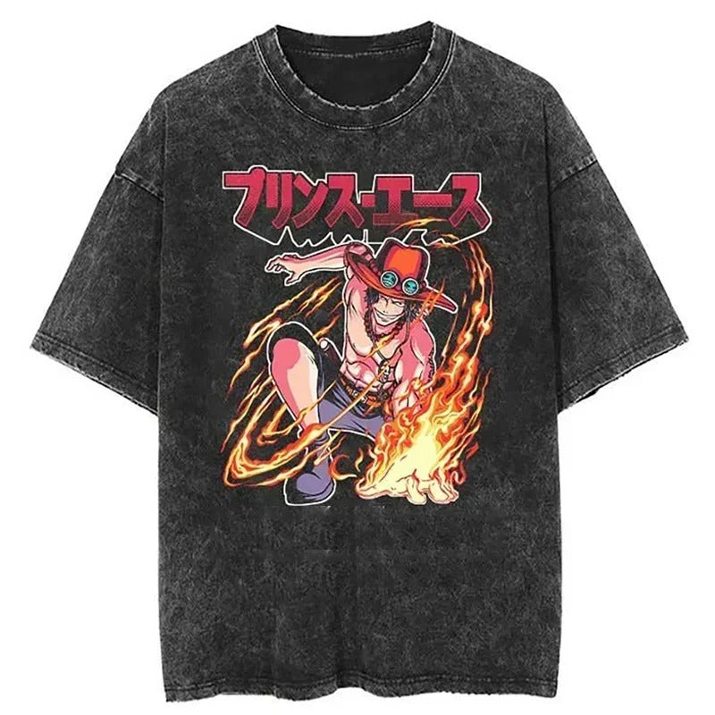 D. Ace Vintage Anime Shirt