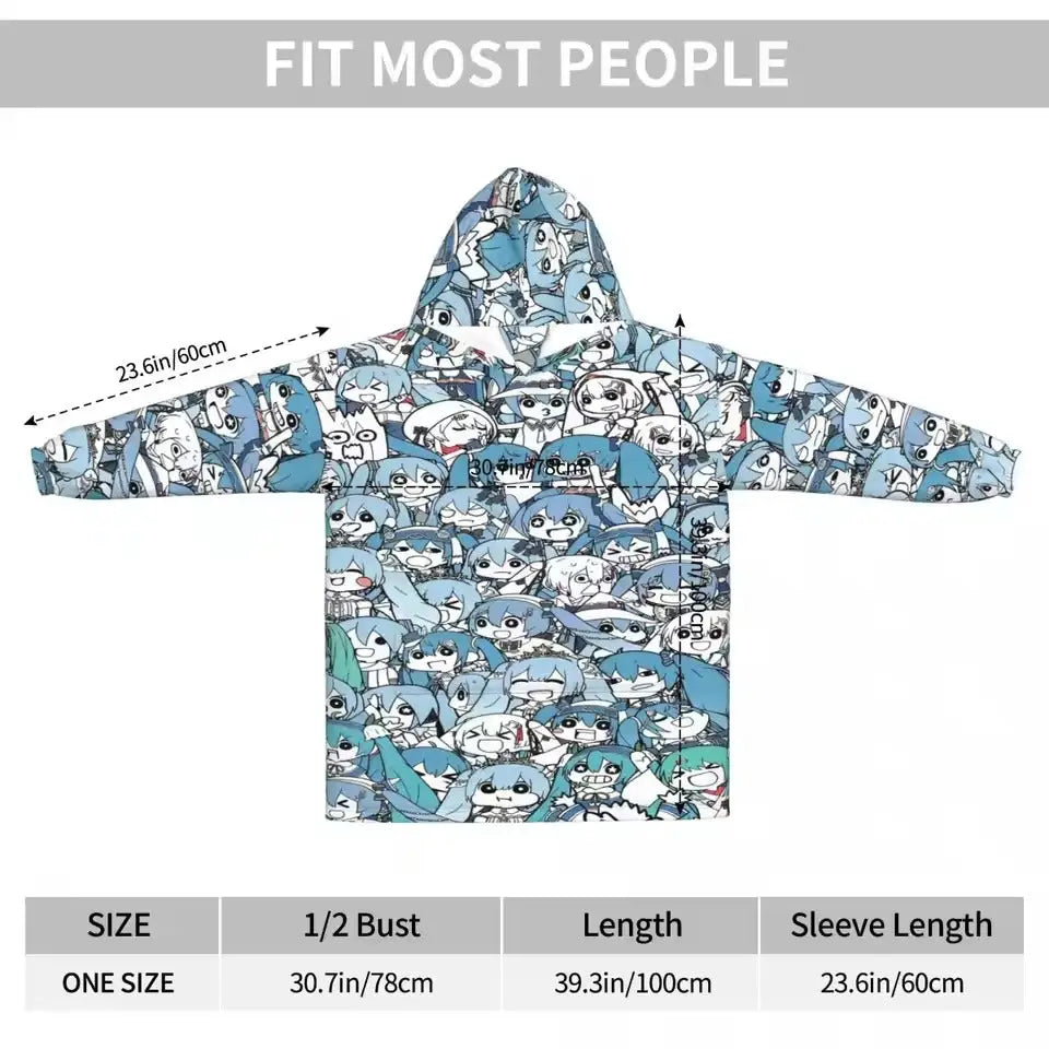 Anime Blanket Hoodie