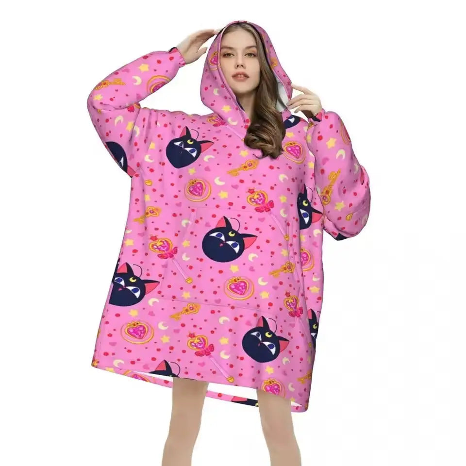 Anime Blanket Hoodie