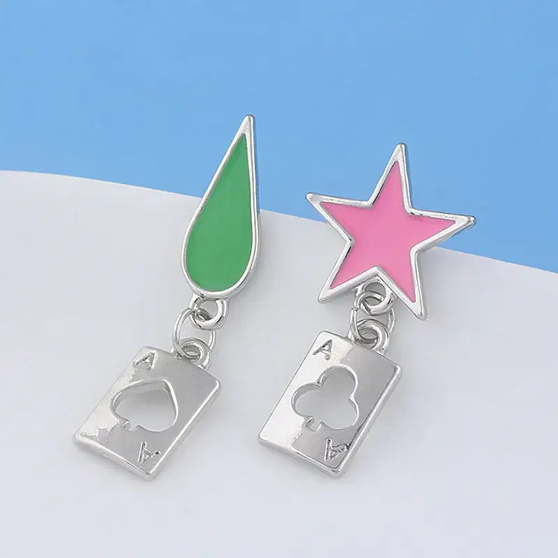 Hisoka Star Teardrop Earrings