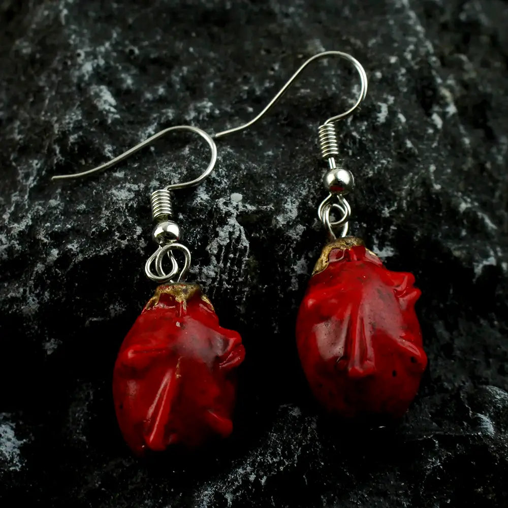 Mouth Behelit Egg Earrings