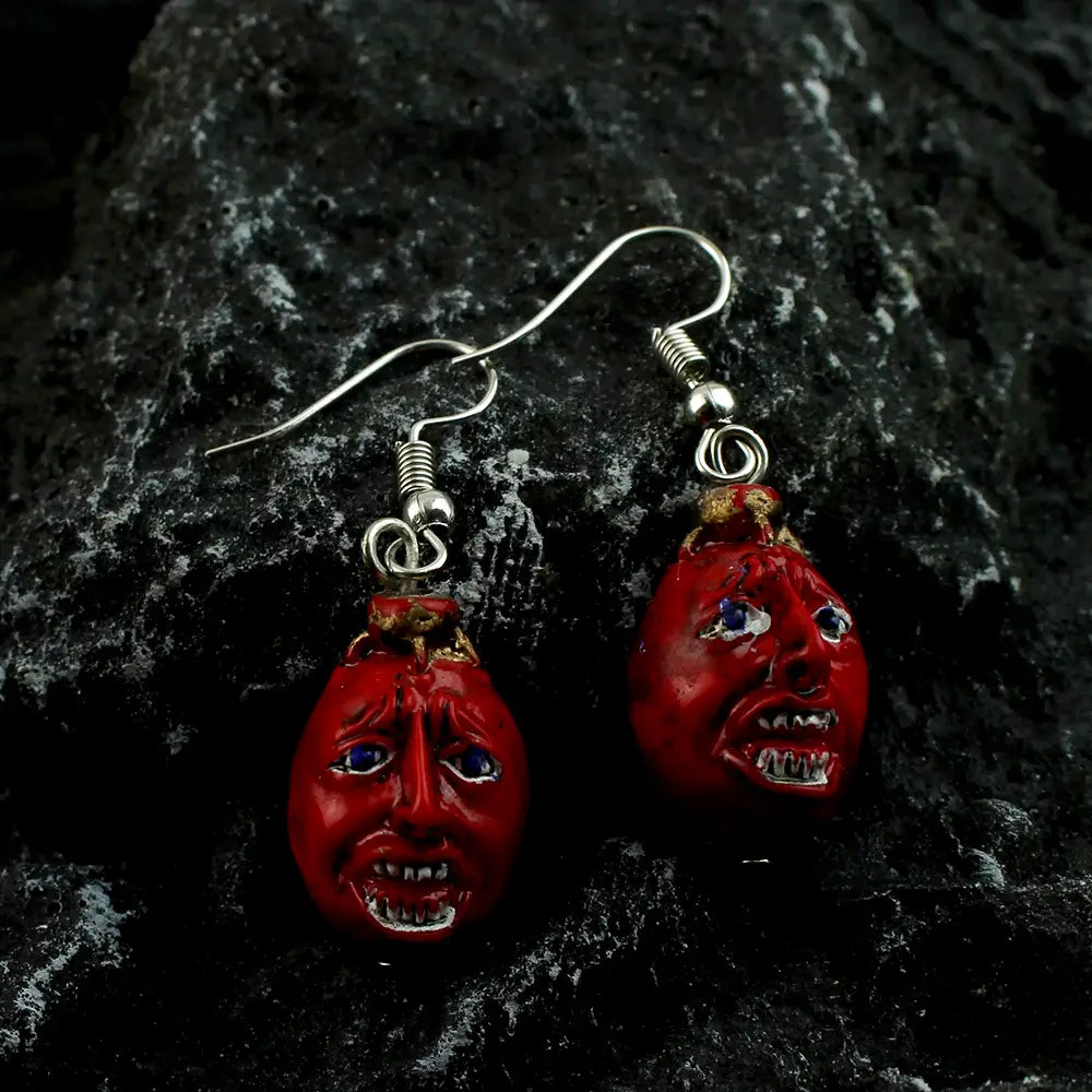 Crying Behelit Egg Earrings