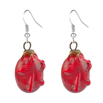 Mouth Behelit Egg Earrings