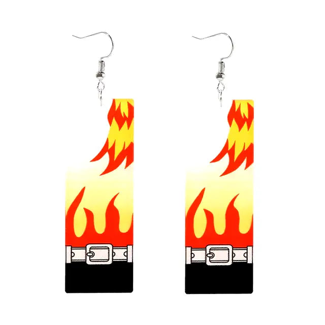 Kyojuro Rengoku Hanafuda Earrings