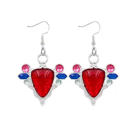 Red Stone of Aja Earrings