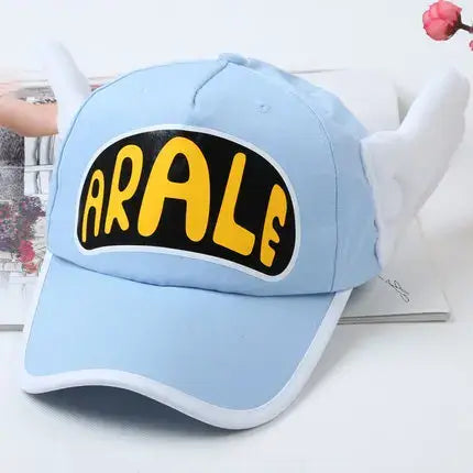 Sky Blue Arale Cosplay Hat