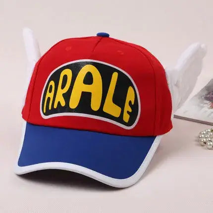 Red Blue Arale Cosplay Hat