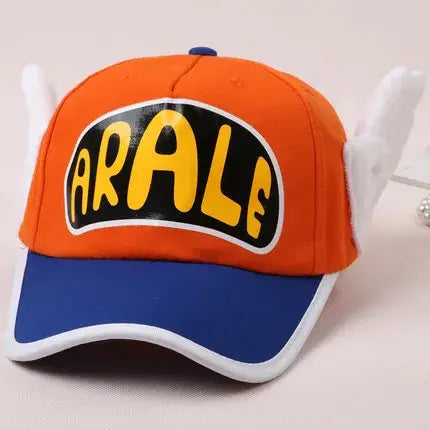 Orange Blue Arale Cosplay Hat