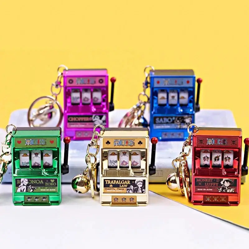Custom Mini Slot Machine Keychains Luffy Slot Machine Keychain – 🈹 JAPAN BOX