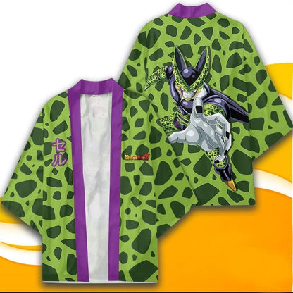 Cell DBZ Anime Kimono