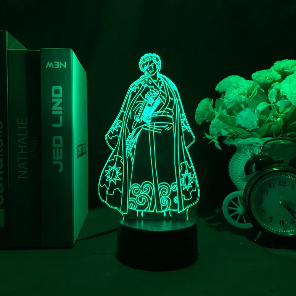 Zoro Wano 3D Anime Lamp