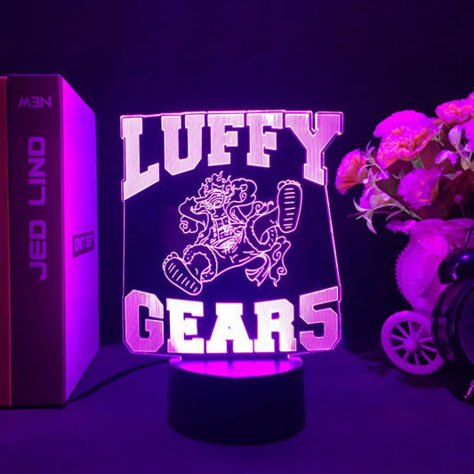 Luffy Gear 5 3D Anime Lamp