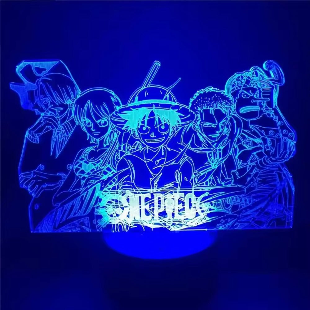 Straw Hat Pirates 3D Anime Lamp