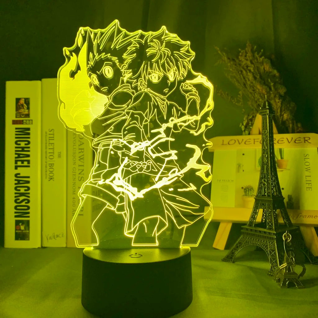 Gon & Kurapika 3D Anime Lamp