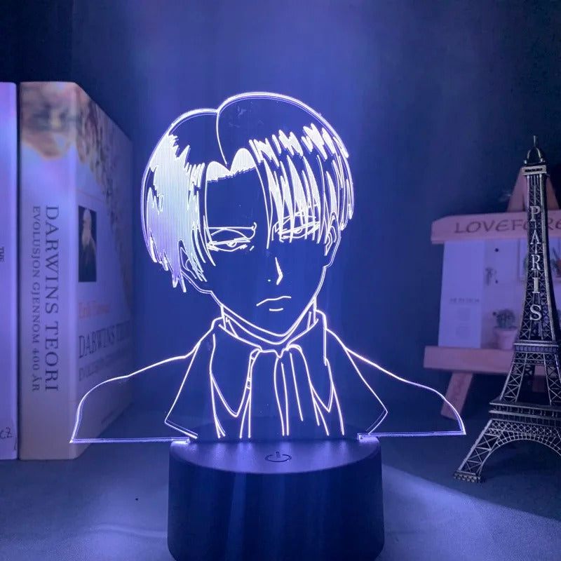 Levi Ackerman 3D Anime Lamp