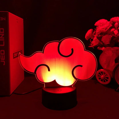 Akatsuki Cloud 3D Anime Lamp