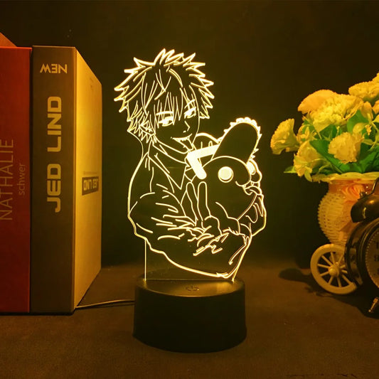 Denji Pochita 3D Anime Lamp