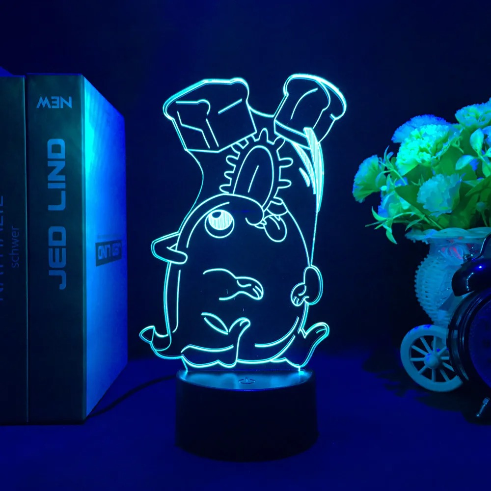 Hungry Pochita 3D Anime Lamp