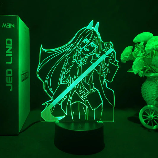 Power 3D Anime Lamp