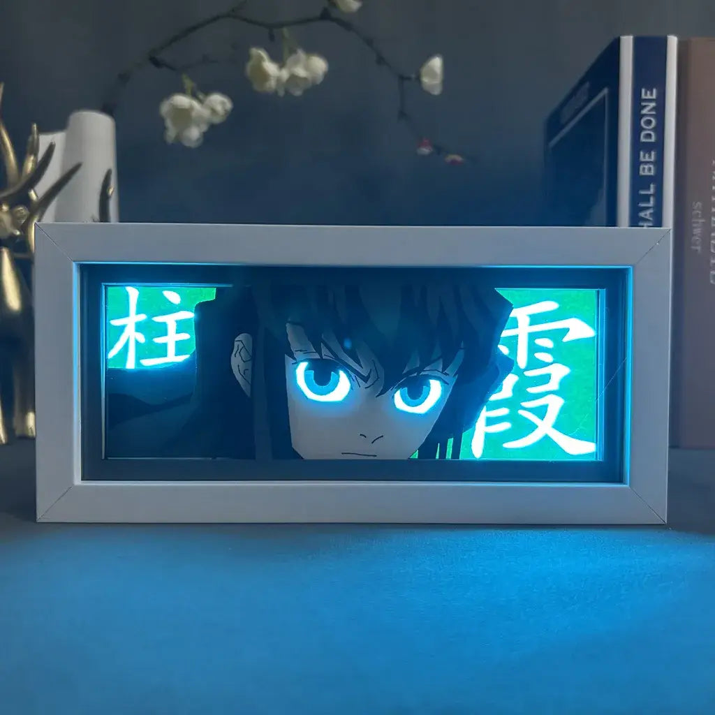 Misty Moonlight Swordsman Anime Light Box