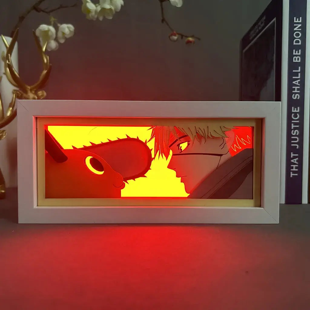 Devilish Heart and Chainsaw Hero Anime Light Box