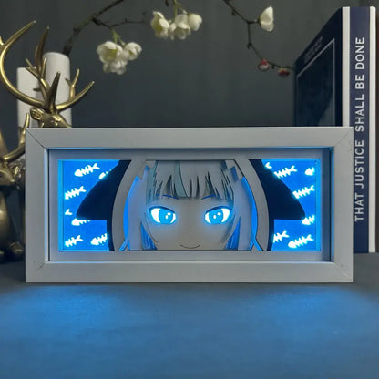 Aquatic Melody Shark Anime Light Box