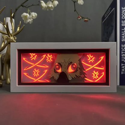Boar Head Fury Anime Light Box