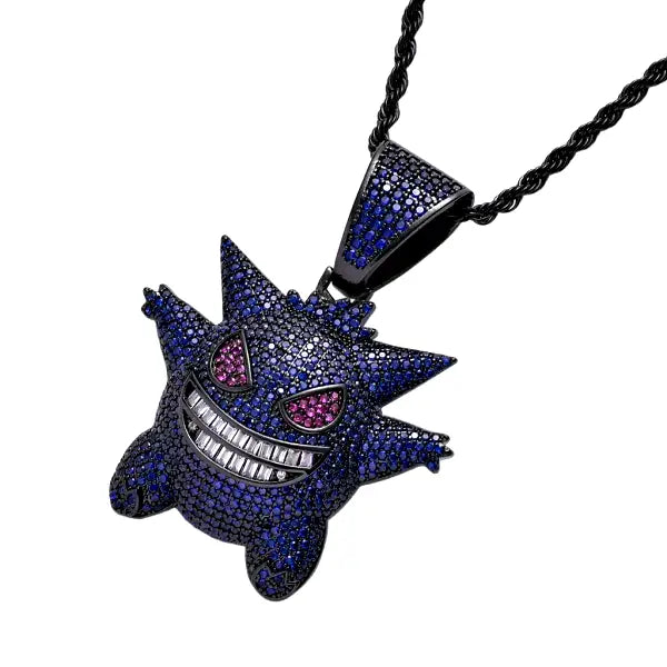 Gengar Blue Ice Necklace