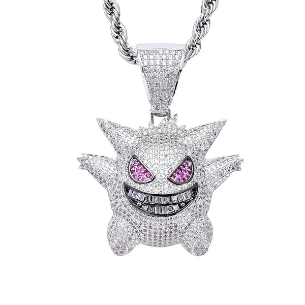 Gengar White Ice Necklace