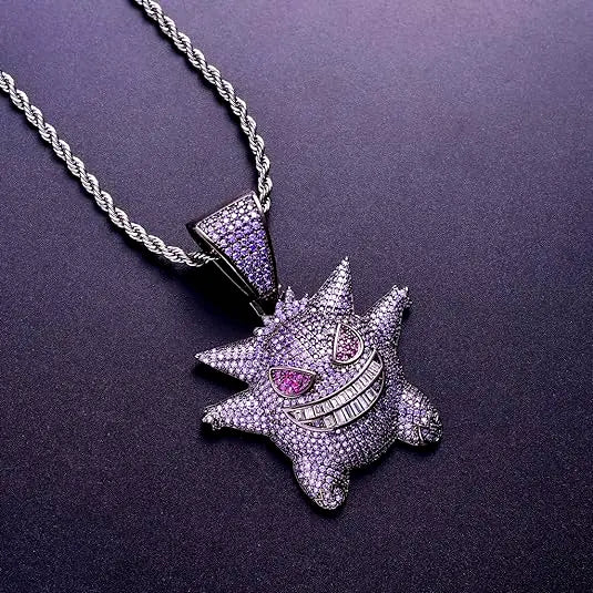 Gengar Purple Ice Necklace