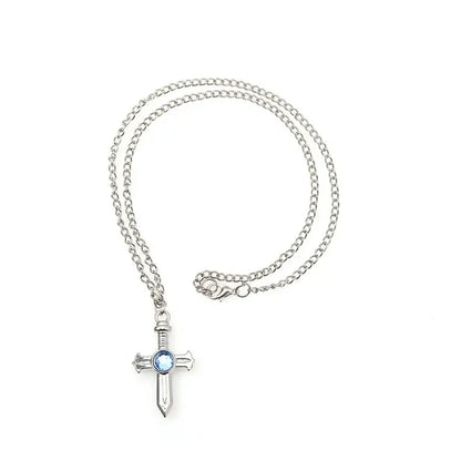 Gray Fullbuster Cross Necklace