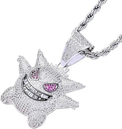 Gengar White Ice Necklace