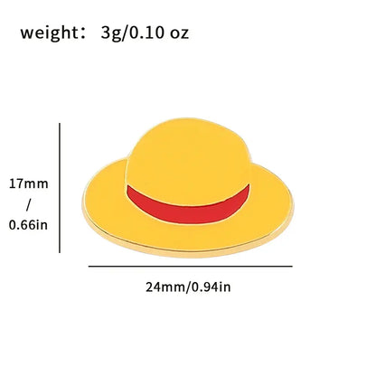 Luffy Hat Anime Pin