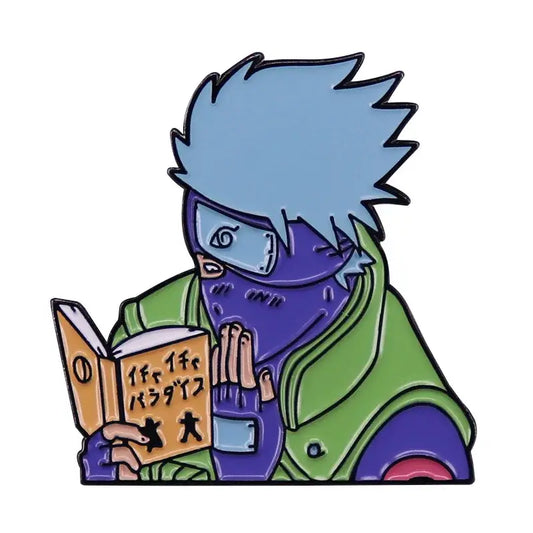 Itachi Reading Anime Pin