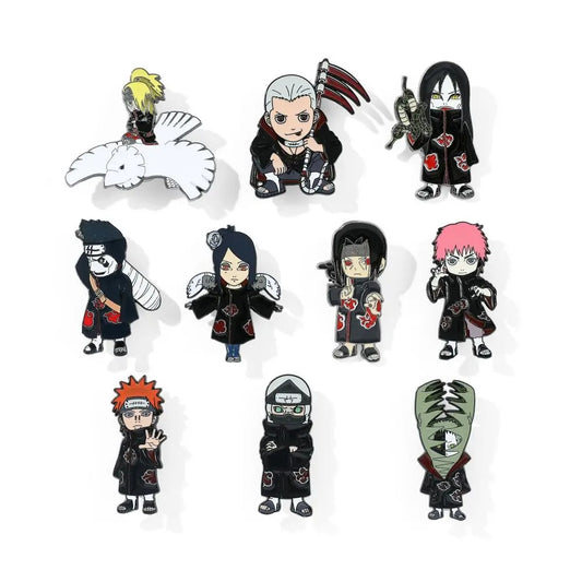 Akatsuki Clan Anime Pins Set