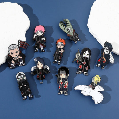 Akatsuki Clan Anime Pins Set