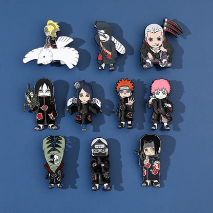 Akatsuki Clan Anime Pins Set