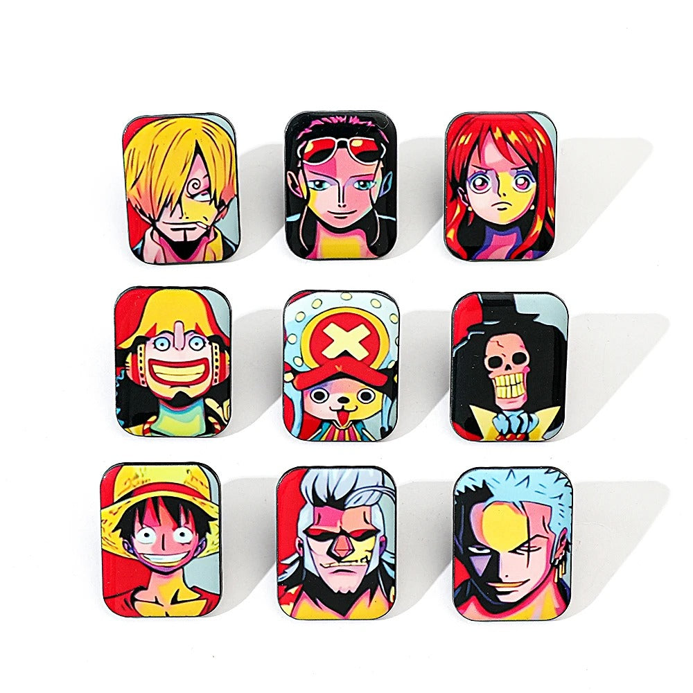 Retro Pirates Anime Pins Set