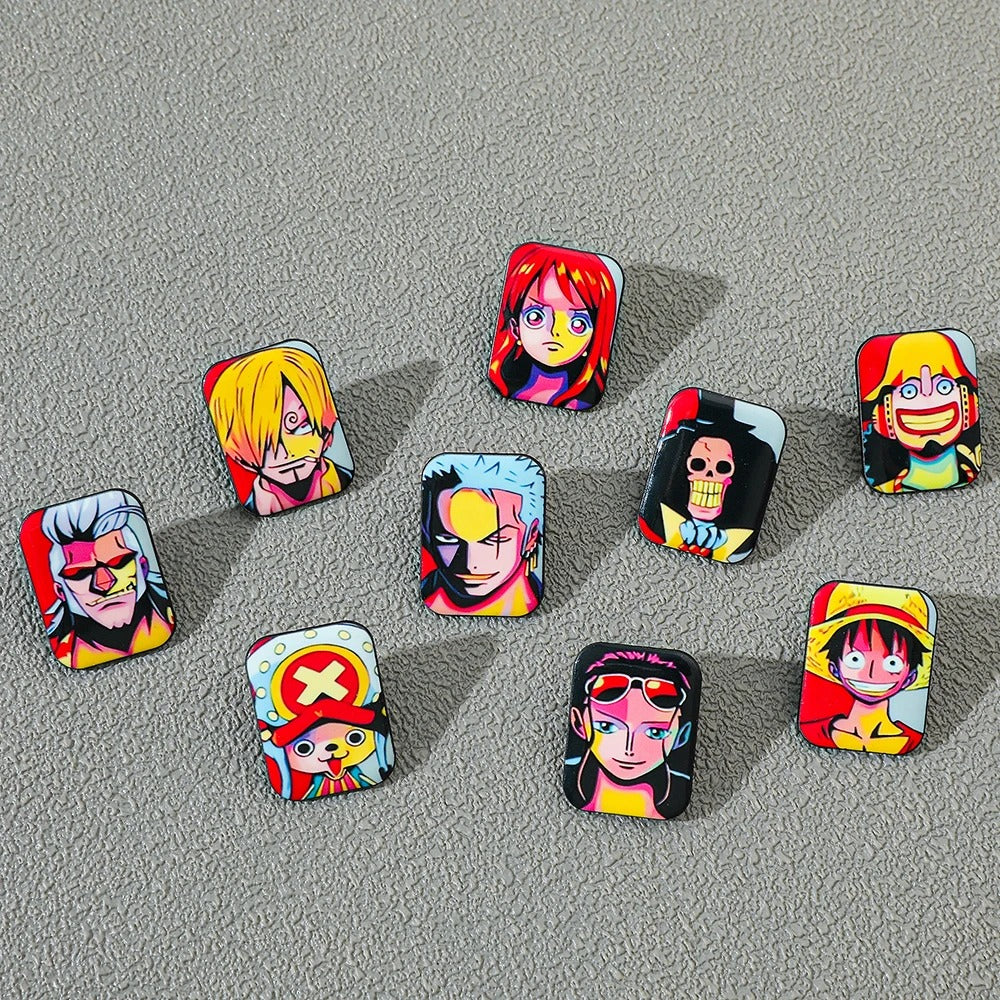 Retro Pirates Anime Pins Set