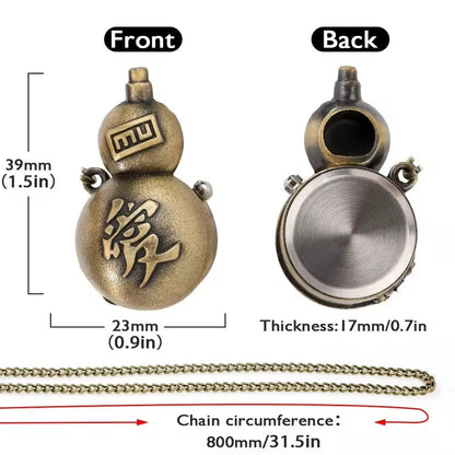 Gaara's Gourd Anime Pocket Watch