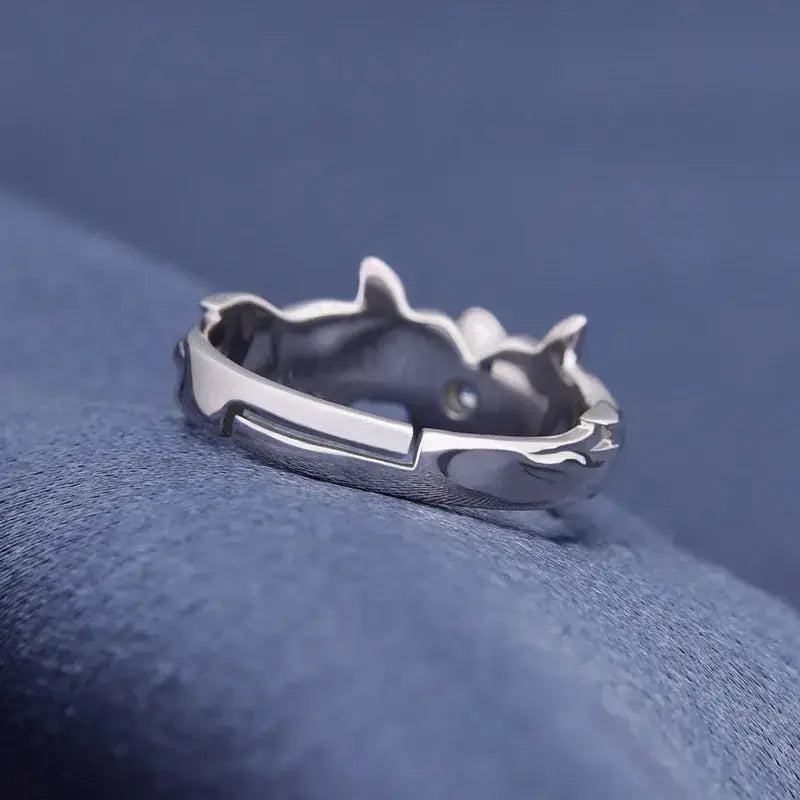 Eugeo Silver Rose Ring