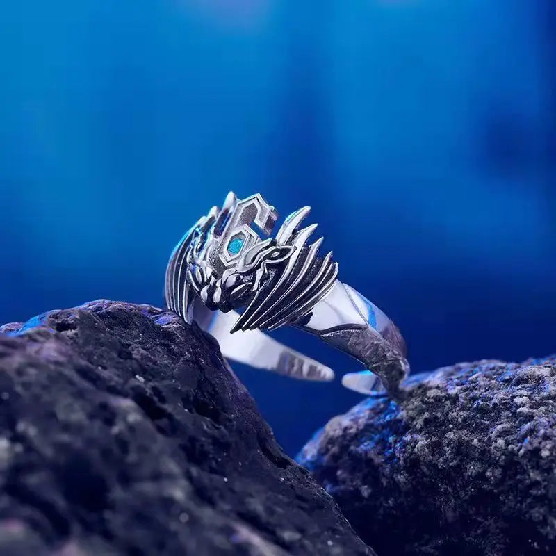 Grimmjow Six Silver Ring